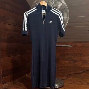 Adidas Dark Blue Dress with White Accents